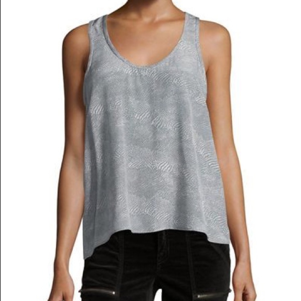 Joie Keylen Dove Gray Silk Tank
